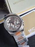 Michael Kors Men’s Quartz Two-tone Stainless Steel Grey Dial 44mm Watch MK8902