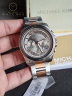 Michael Kors Men’s Quartz Two-tone Stainless Steel Grey Dial 44mm Watch MK8902