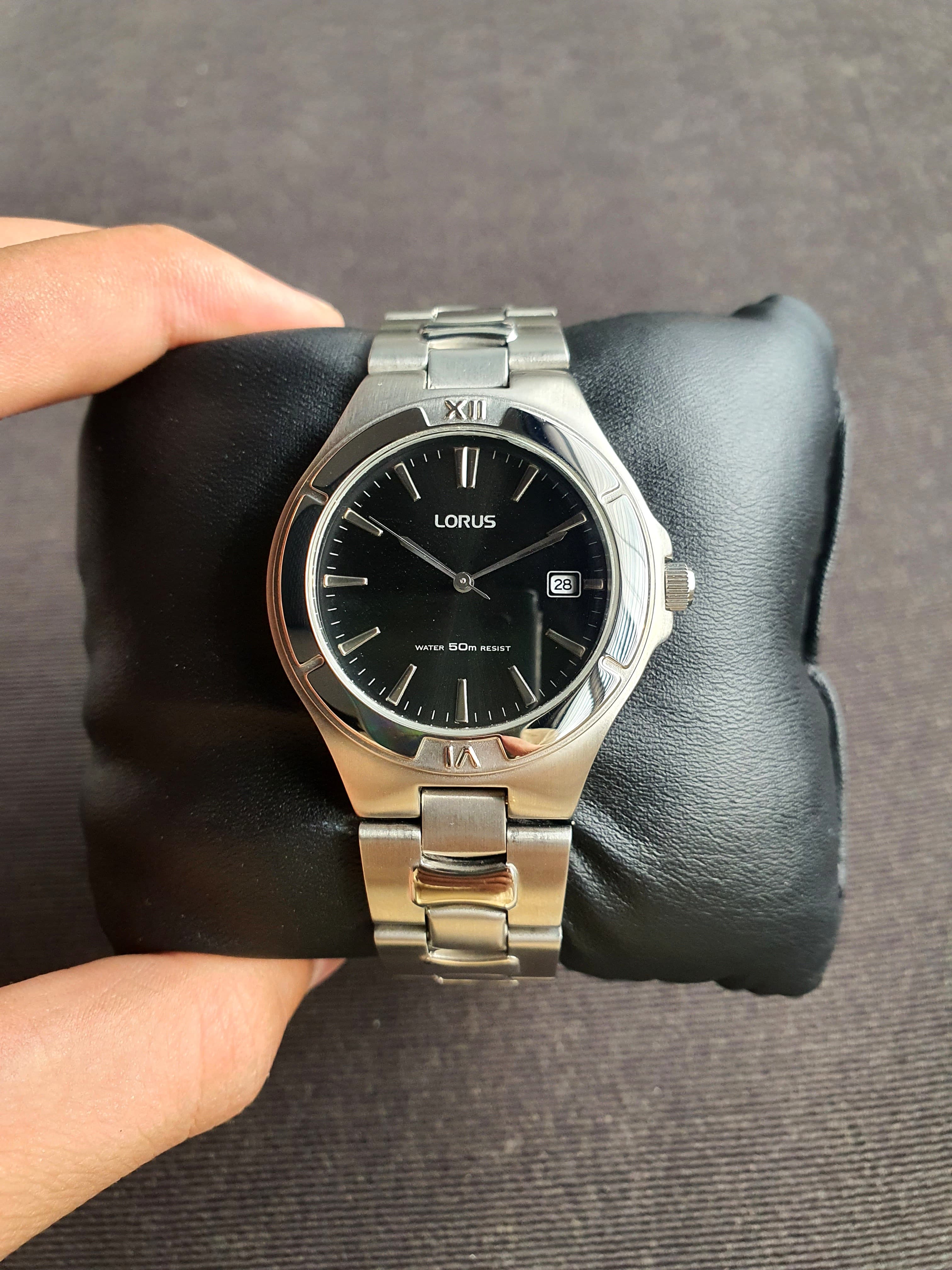 Lorus Sub Brand Of Seiko 36mm Black  Dial Quartz Watch