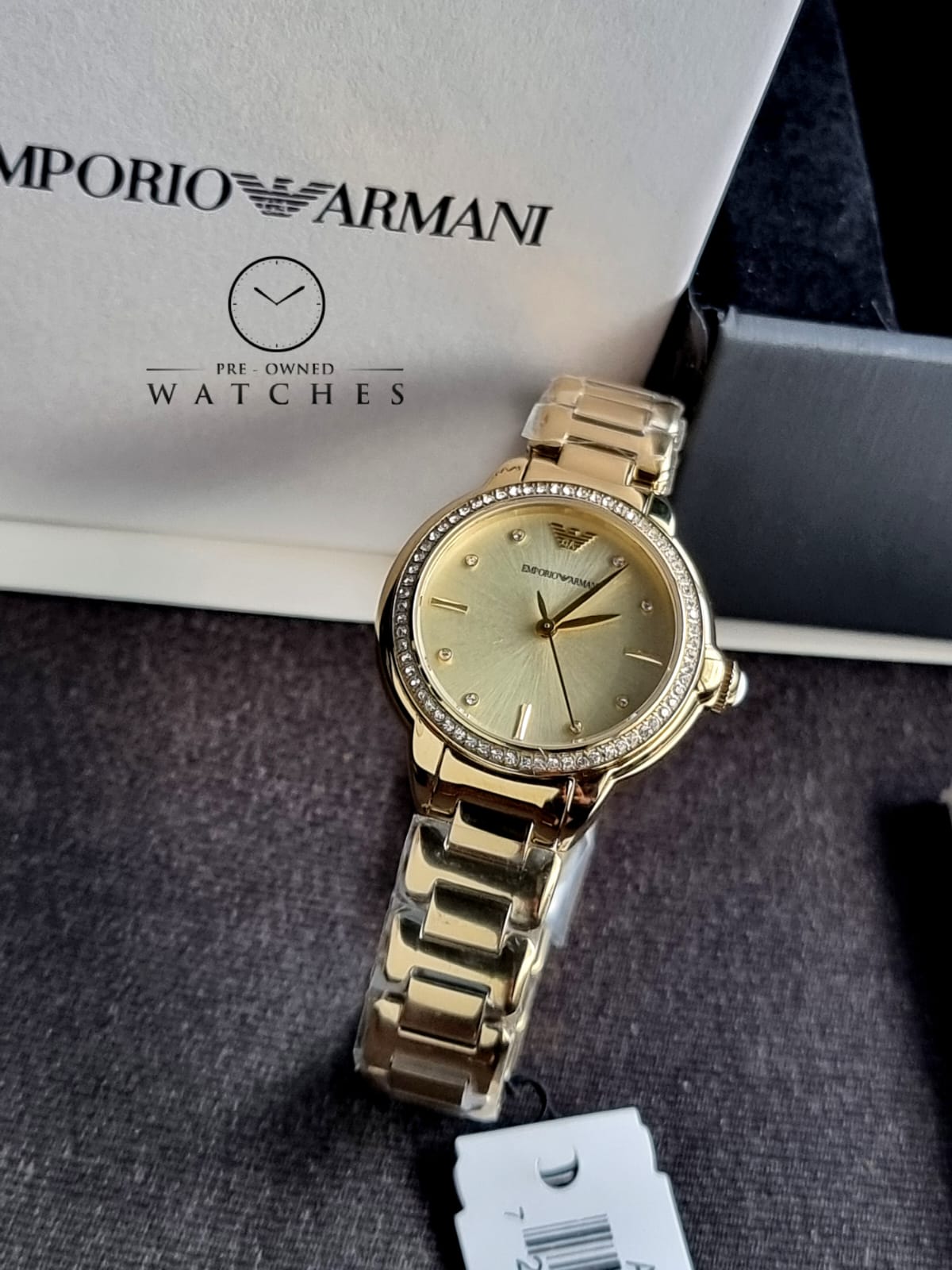 Emporio Armani Women’s Quartz Gold Stainless Steel Cream Dial 32mm Watch AR11609