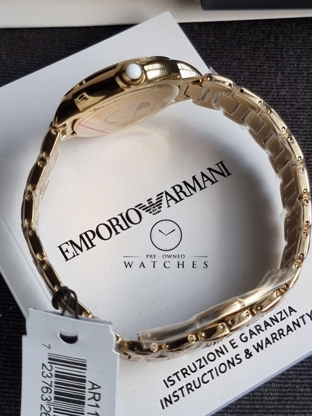 Emporio Armani Women’s Quartz Gold Stainless Steel Cream Dial 32mm Watch AR11609