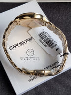 Emporio Armani Women’s Quartz Gold Stainless Steel Cream Dial 32mm Watch AR11609