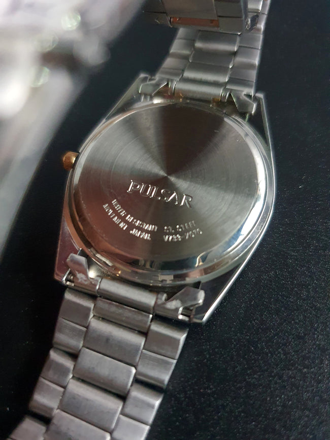 Pulsar 36mm Blue Dial Silver Chain Quartz Watch Main Image