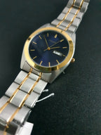 Pulsar 36mm Blue Dial Silver Chain Quartz Watch