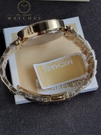 Michael Kors Women’s Quartz Gold Stainless Steel Blue Dial 39mm Watch MK6262