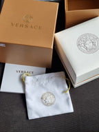 Versace Women’s Quartz Swiss Made Stainless Steel Green Dial 37mm Watch VEDV00819