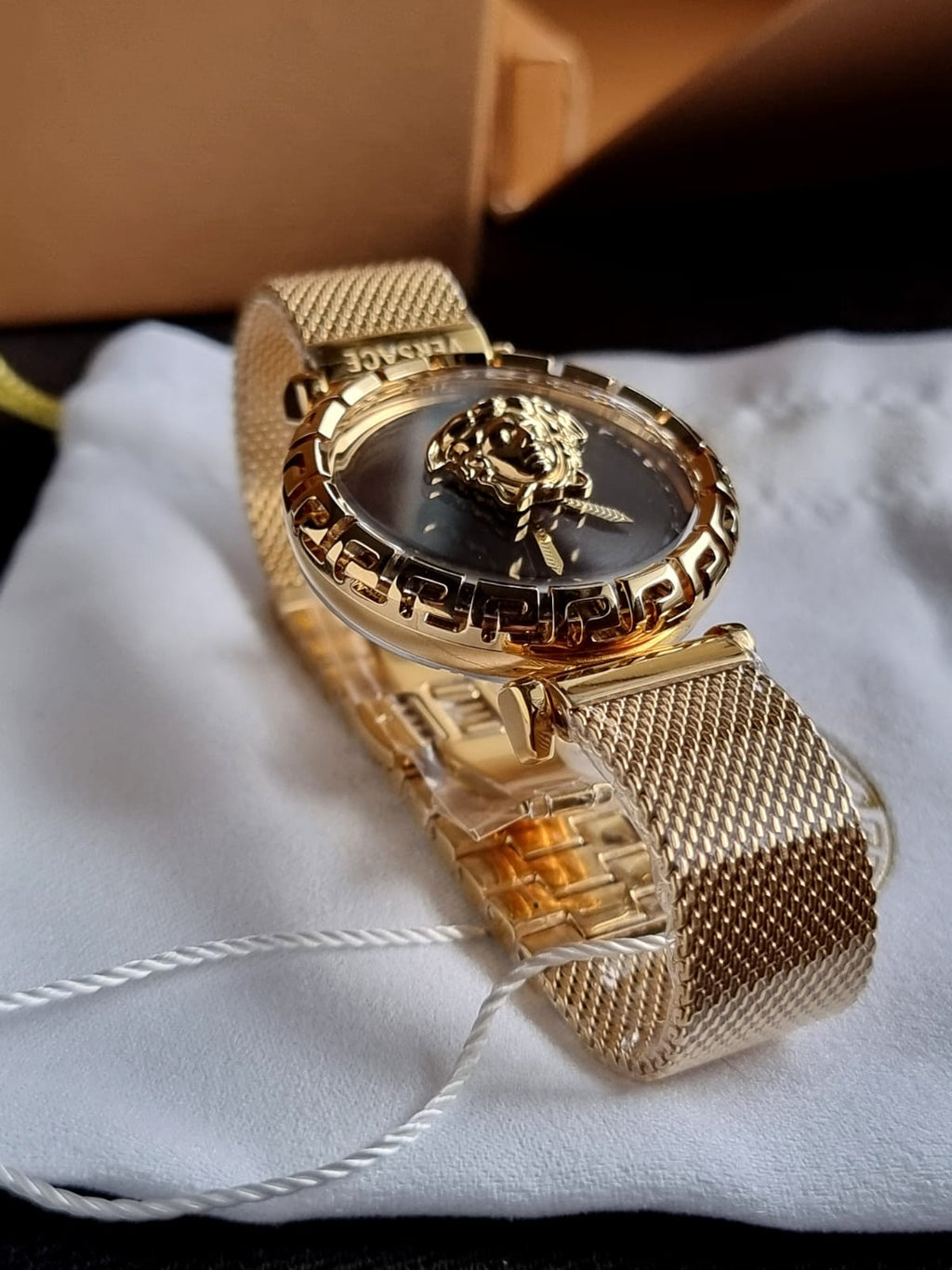 Versace Women’s Quartz Swiss Made Stainless Steel Green Dial 37mm Watch VEDV00819