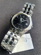 Lorus Sub Brand Of Seiko Gents Watch Silver Chain Black Dial Quartz Watch