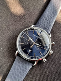 EMPORIO ARMANI Aviator Chronograph Quartz Blue Dial Men's Watch AR11105