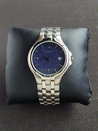 Yema Gents Watch Dark Blue Dial Stainless Steel Quartz Watch