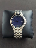 Yema Gents Watch Dark Blue Dial Stainless Steel Quartz Watch