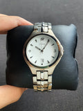 Yema Silver Chain White Dial Silver Casing Quartz Watch