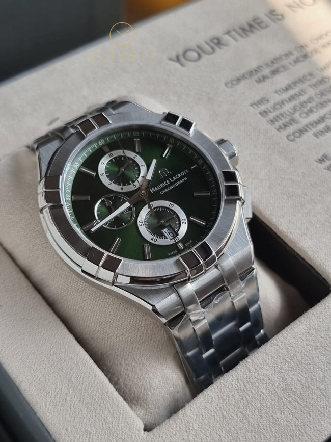 MAURICE LACROIX AI1018-SS002-630-1 Aikon Quartz Chronograph Watch for Men Hover Image