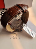 TISSOT T035.617.16.031.00 MEN'S COUTURIER CHRONOGRAPH BROWN LEATHER WATCH