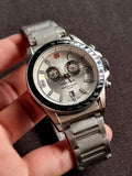 Swiss Military Gents Watch White Dial Chronograph Watch