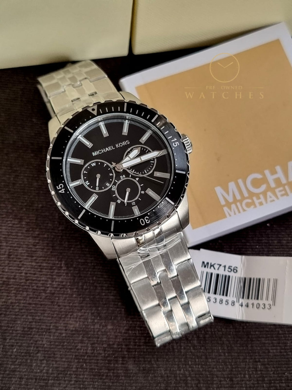 MICHAEL KORS Cunningham Quartz Black Dial Men's Watch MK7156