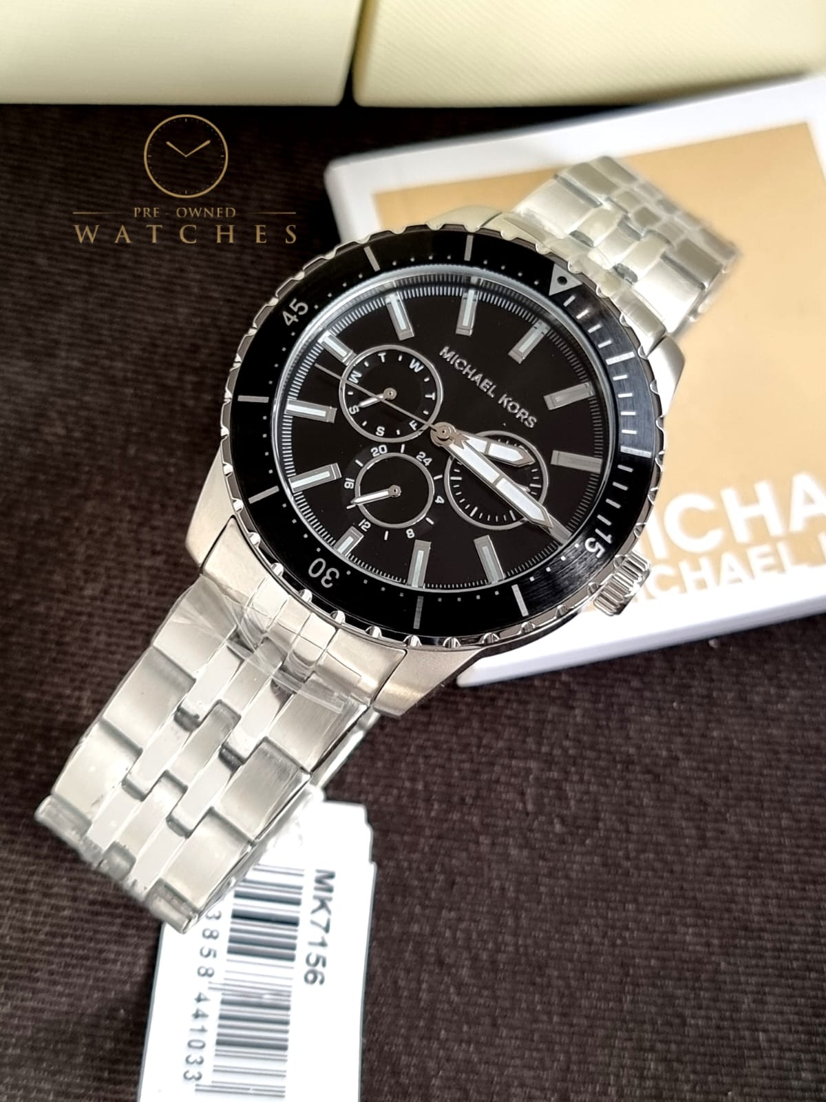 MICHAEL KORS Cunningham Quartz Black Dial Men's Watch MK7156