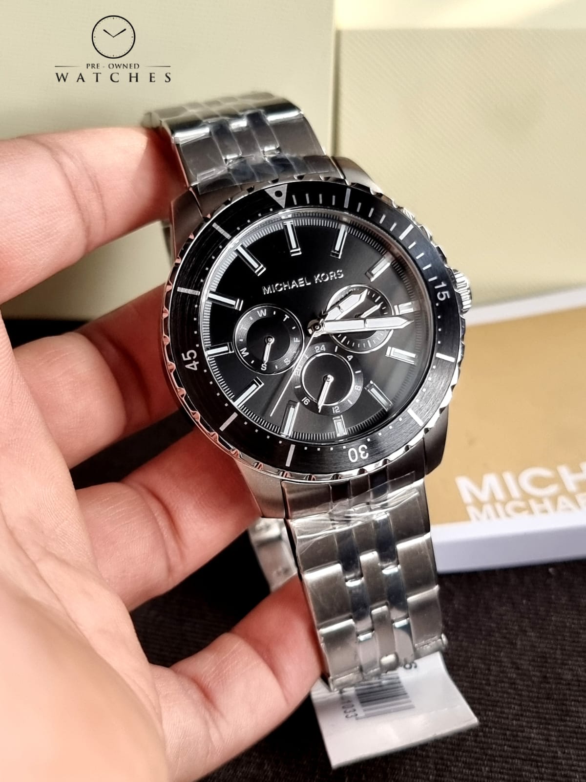 MICHAEL KORS Cunningham Quartz Black Dial Men's Watch MK7156