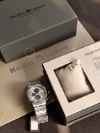 Maurice Lacroix Men’s Quartz Swiss Made Silver Stainless Steel Silver Dial 44mm Watch AI1018-SS002-131-1