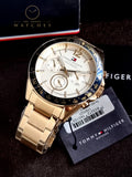 Tommy Hilfiger Men’s Quartz Stainless Steel Silver Dial 46mm Watch 1791121