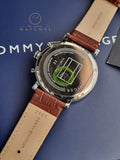 Tommy Hilfiger Men’s Quartz Leather Strap Blue Dial 44mm Watch 1710393