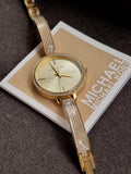 Michael Kors Analog Gold Dial Women's Watch-MK3784