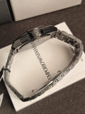 Emporio Armani Men’s Quartz Black Stainless Steel Green Dial 43mm Watch AR11562