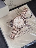 BURBERRY ROSE GOLD SWISS STAINLESS STEEL BRACELET DESIGNER LADIES WATCH BU10116