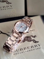 Burberry BU9204 27mm Gold Steel Bracelet & Case Mineral Women's Watch