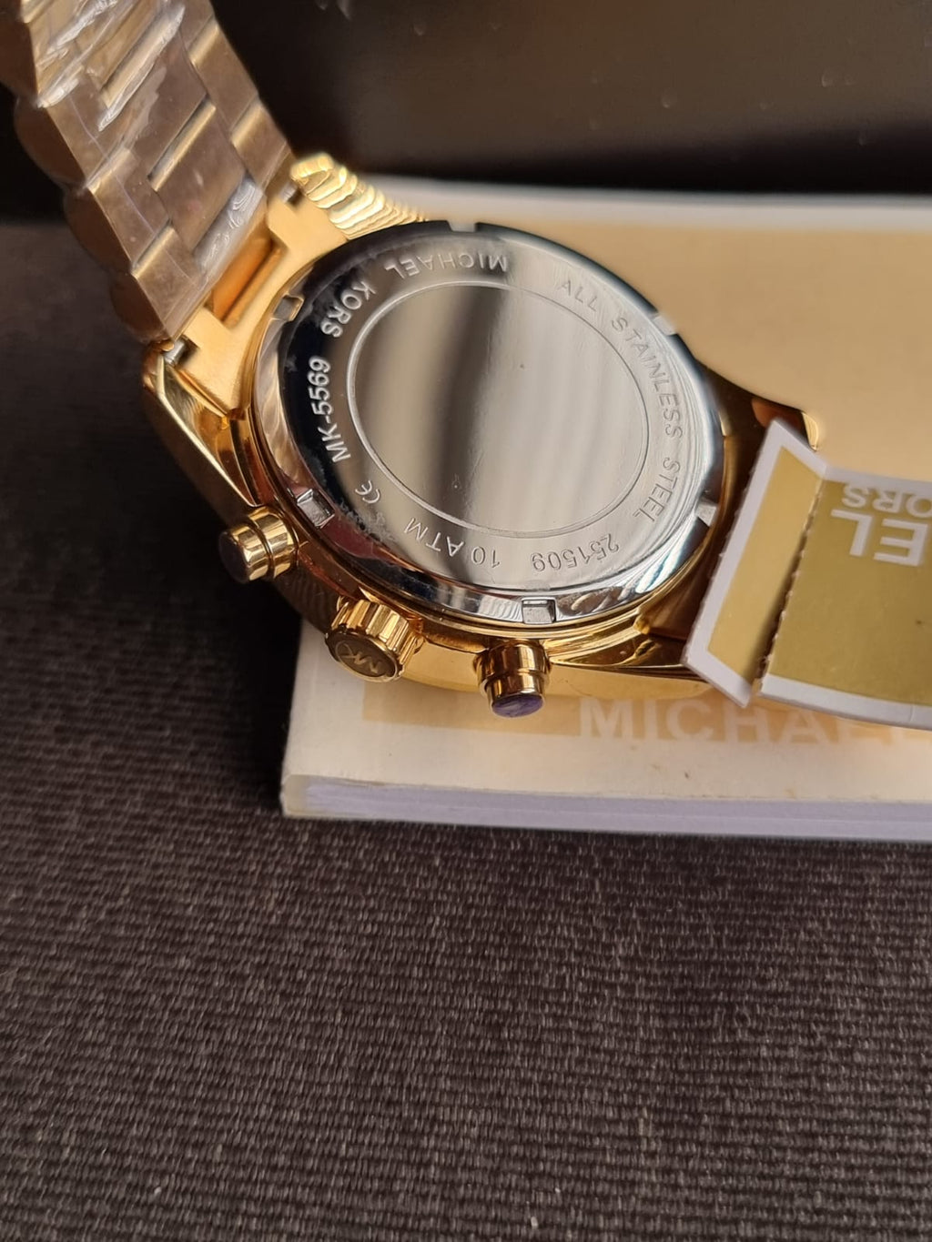 Michael Kors Lexington Lux Chronograph Gold-Tone Stainless Steel Watch MK7276