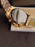 Michael Kors Lexington Lux Chronograph Gold-Tone Stainless Steel Watch MK7276