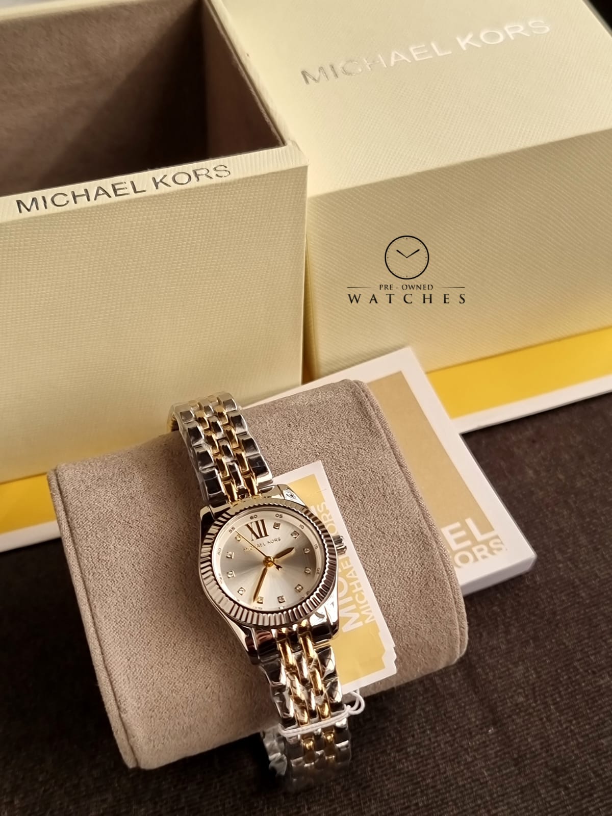 Michael Kors Lexington Three-Hand Two-Tone Stainless Steel Watch Mk4740
