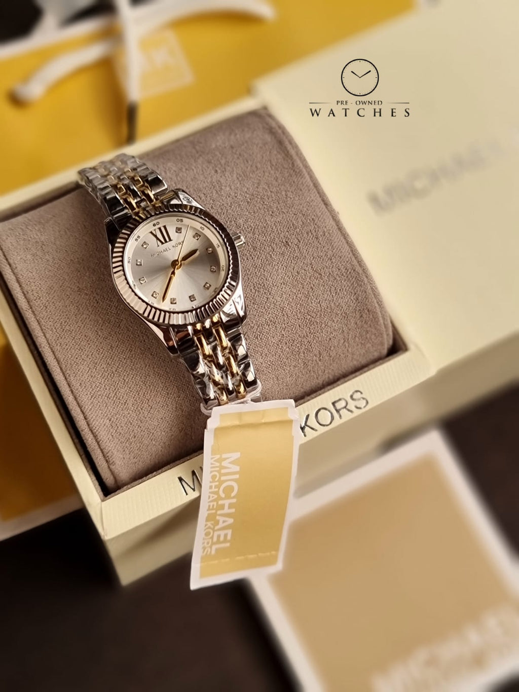 Michael Kors Lexington Three-Hand Two-Tone Stainless Steel Watch Mk4740