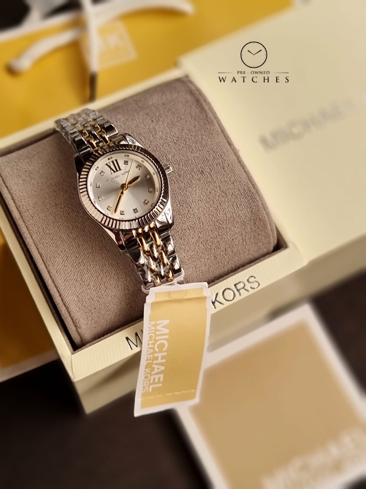 Michael Kors Lexington Three-Hand Two-Tone Stainless Steel Watch Mk4740