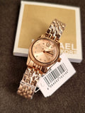 Michael Kors Lexington Three Hand Rose Gold Tone Stainless Steel Watch MK4739