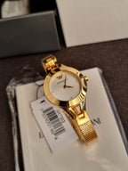 Emporio Armani Classic Gold Stainless Steel Silver Dial Quartz Watch for Ladies – AR7363