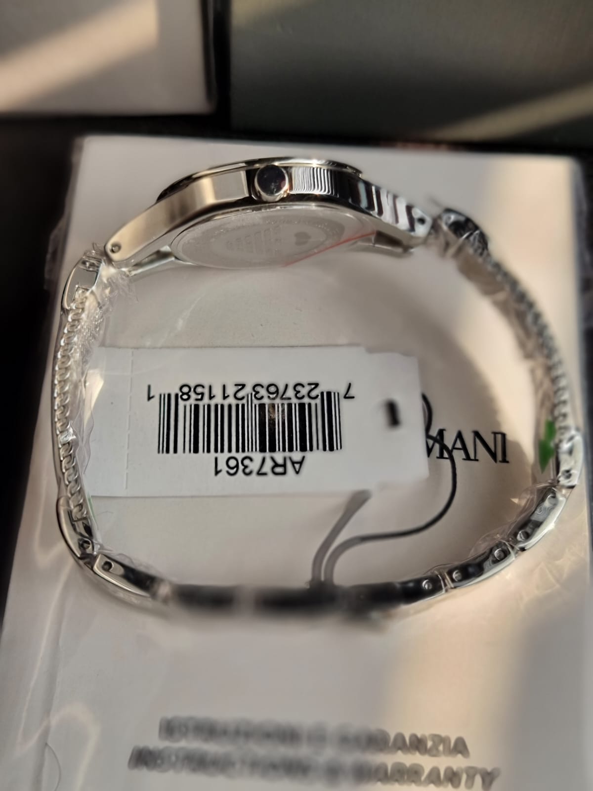 Emporio Armani Analog Silver Dial Women's Watch - AR7361