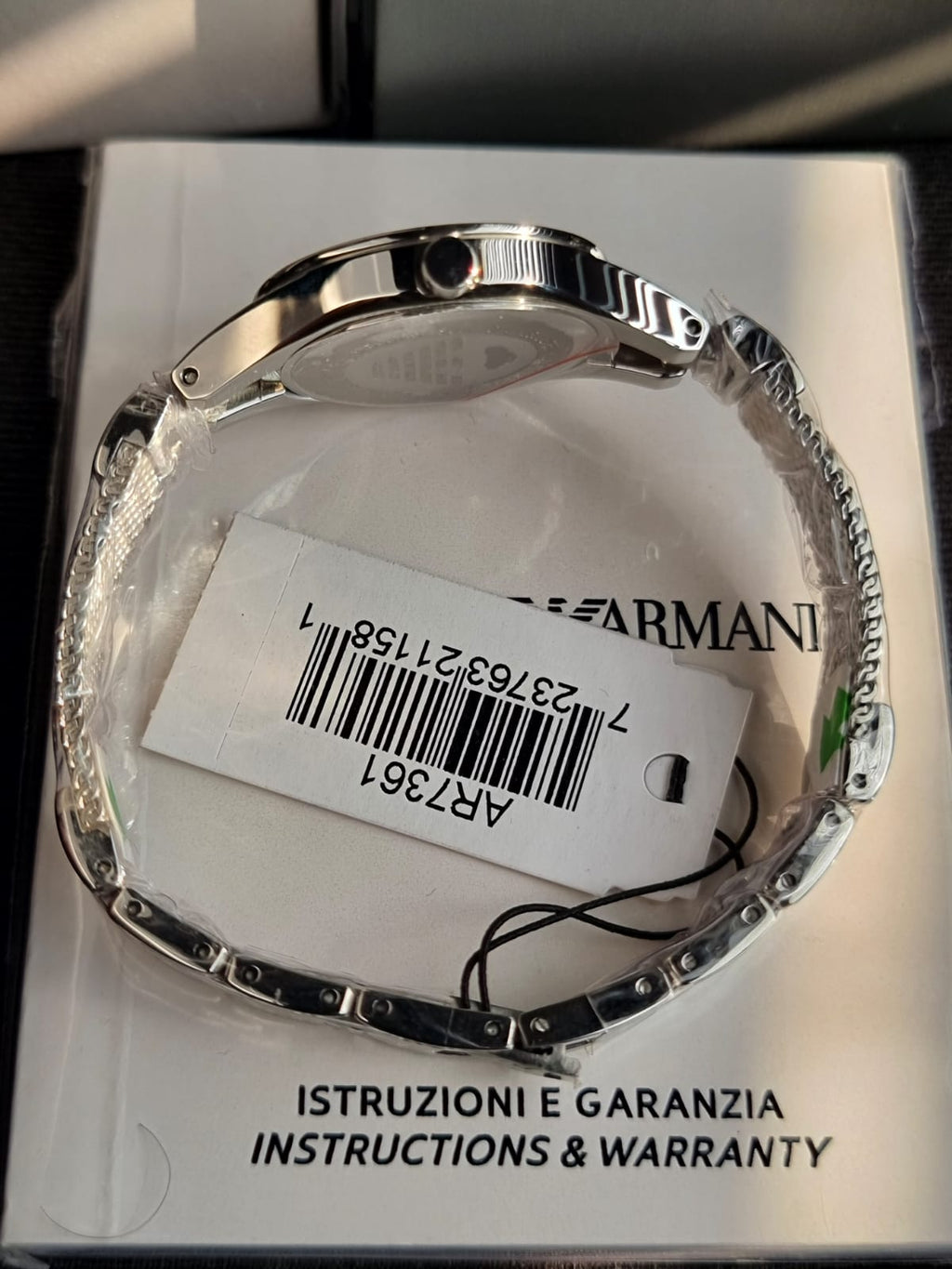 Emporio Armani Analog Silver Dial Women's Watch - AR7361