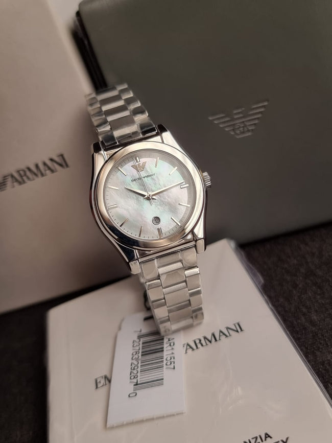 Emporio Armani Women's Watch, Three-Hand Movement, Stainless Steel Watch with a 32mm case Size Main Image