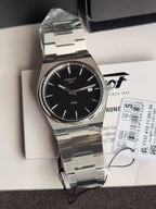 Tissot PRX Silver Stainless Steel Black Dial Quartz Watch for Men’s – T137.410.11.051.00