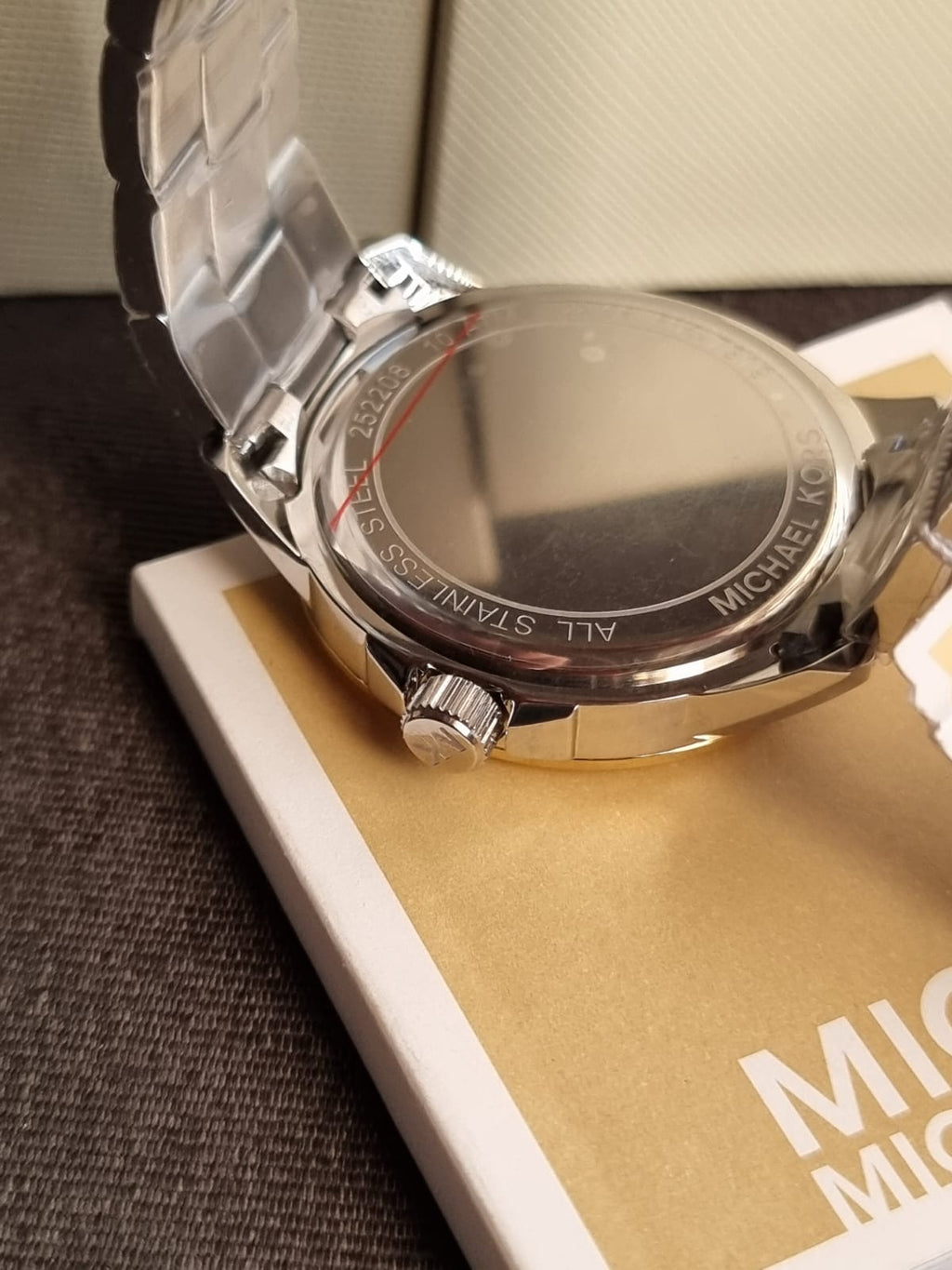 Michael Kors Women’s Quartz Two Tone Stainless Steel Silver Dial 40mm Watch MK7319