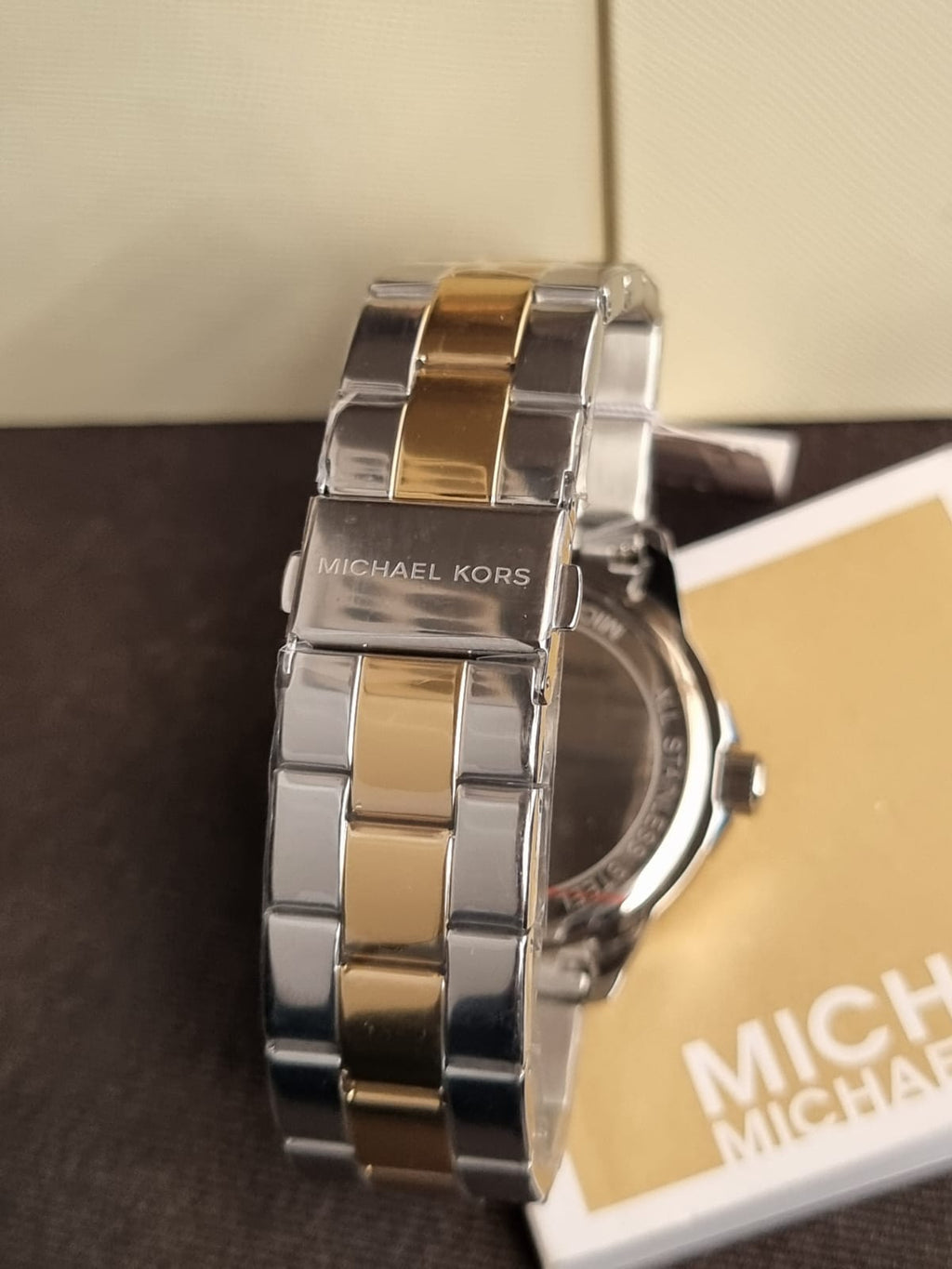 Michael Kors Women’s Quartz Two Tone Stainless Steel Silver Dial 40mm Watch MK7319