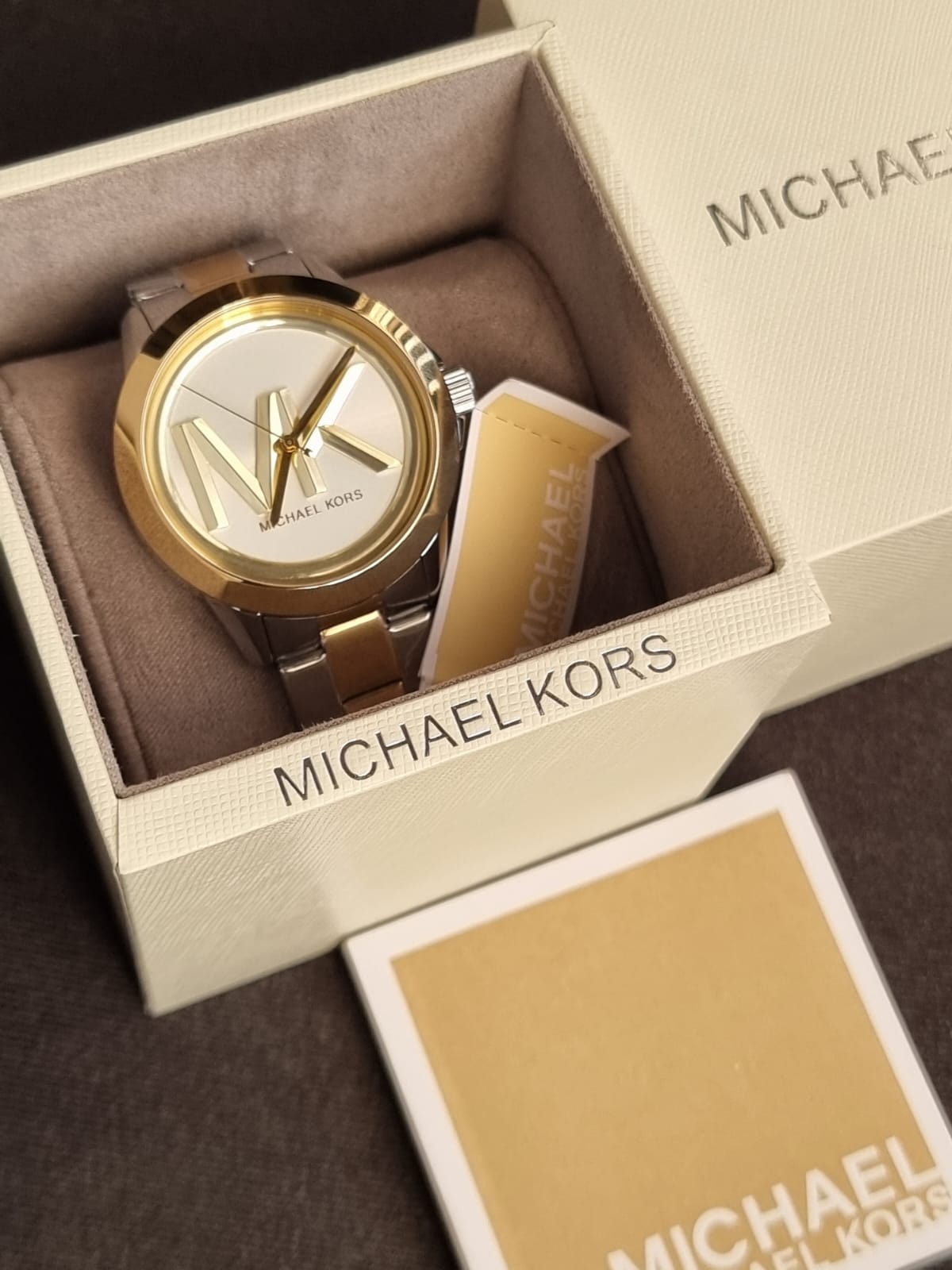 Michael Kors Women’s Quartz Two Tone Stainless Steel Silver Dial 40mm Watch MK7319