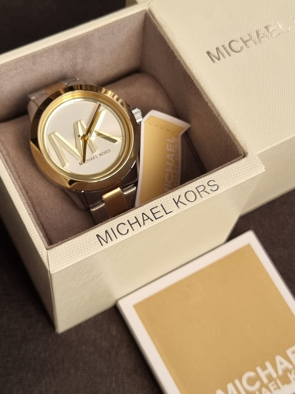 Michael Kors Women’s Quartz Two Tone Stainless Steel Silver Dial 40mm Watch MK7319