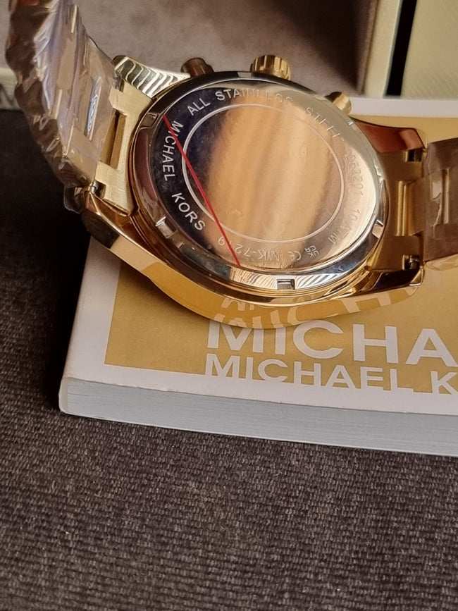 Michael Kors Ladies Watch Dark Purple Dial Chronograph Quartz Watch Main Image
