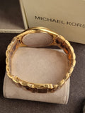 Michael Kors Runway Two-Tone Stainless Steel Tortoise-shell Dial Quartz Watch for Ladies - MK4284