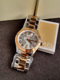 Michael Kors White/Rose gold colored steel Ø44 mm MK6129