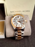 Michael Kors White/Rose gold colored steel Ø44 mm MK6129