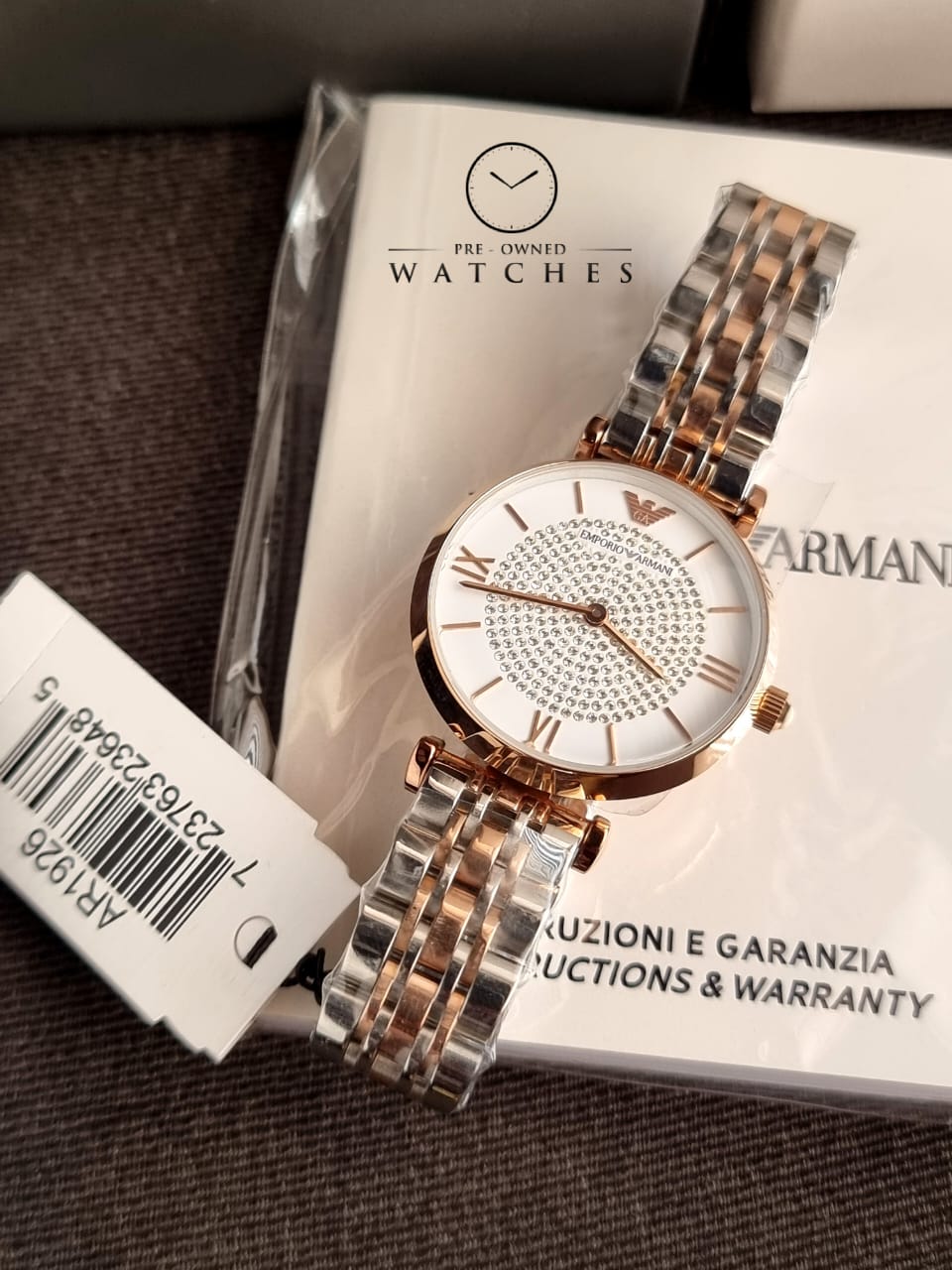 Emporio Armani Women’s Analog Stainless Steel White Dial 32mm Watch AR1926