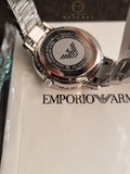 Emporio Armani Cleo Silver Stainless Steel Mother Of Pearl Dial Quartz Watch for Ladies - AR11484